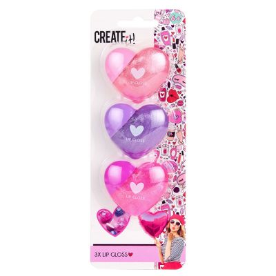 Набір бальзамів для губ Create It! Love Сердечки 3 шт (84596)