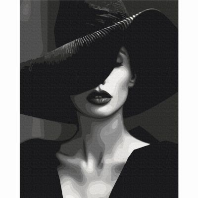 Картина за номерами Brushme Загадкова дама (BS53937)