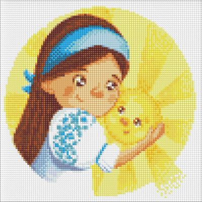 Алмазна мозаїка Ідейка Сонечко 30 х 30 см (AMC7880)