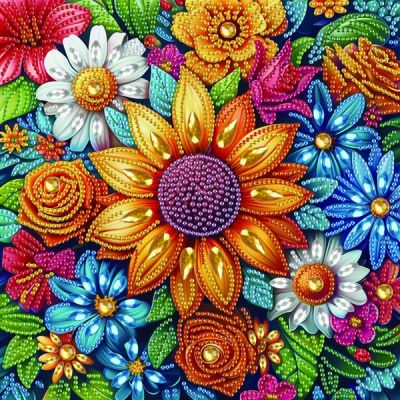 Алмазна мозаїка Brushme Квіти (BH030)