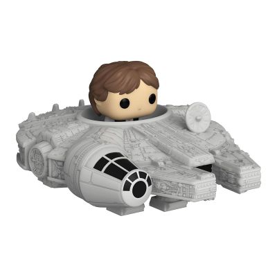 Набір фігурок ​Funko Pop Bitty Pop Ride Star Wars Хан Соло й Тисячолітній Сокіл (83623)