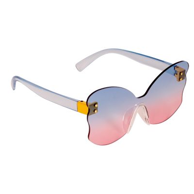 Сонячні окуляри Lukky Fashion Метелики рожево-блакитні (T23395)