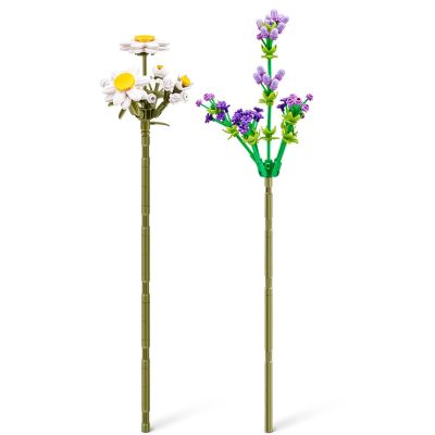 Конструктор MAX S1 Садові квіти Ромашки та фіолетові квіточки 243 деталі (83184GQ1/2)