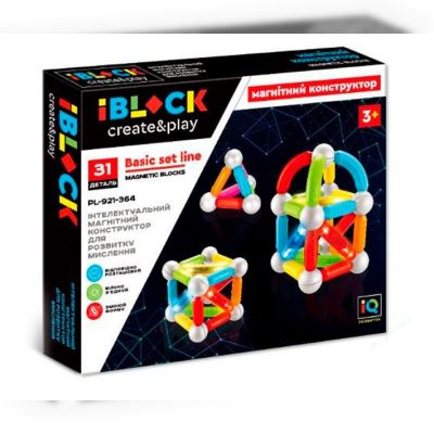 Магнітний конструктор IBLOCK 31 деталь (PL-921-364)