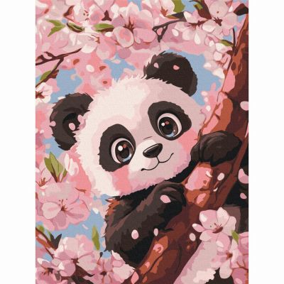 Картина за номерами Brushme Мила панда 30х40 см (KBS0181)