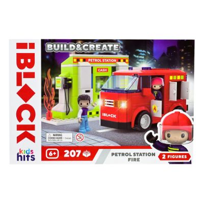 Конструктор IBLOCK Junior Kids hits Build & create Petrol station fire (KH43/002/2)