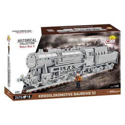 Конструктор Cobi Локомотив Kriegslokomotive Class 52 2476 деталей (COBI-6281)