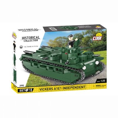 Конструктор Cobi Перша Світова Війна Танк Віккерс A1E1 Незалежний 886 деталей (COBI-2990)