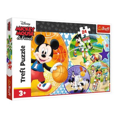 Пазл Trefl Mickey Mouse and friends Час на спорт 24 елемента (14291)
