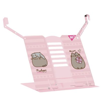 Підставка для книг Yes Pusheen з додатковими фіксаторами рожева (470519)