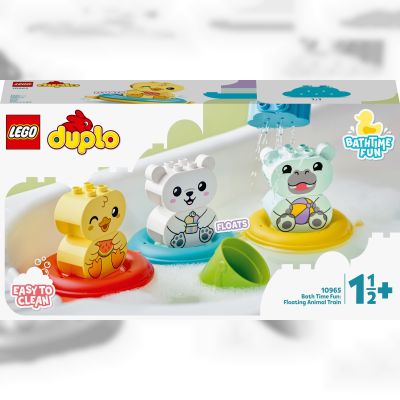 Конструктор LEGO DUPLO Веселе купання: Плаваючий потяг із тваринами (10965)