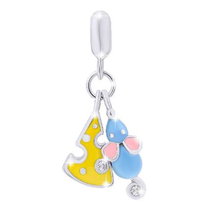 Кулон UmaUmi Мишеня з сиром блакитний (0010000015713)