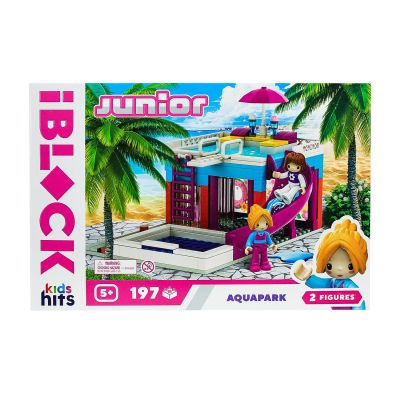 Конструктор IBLOCK Junior Kids hits Аквапарк 197 деталей (KH08/004/3)