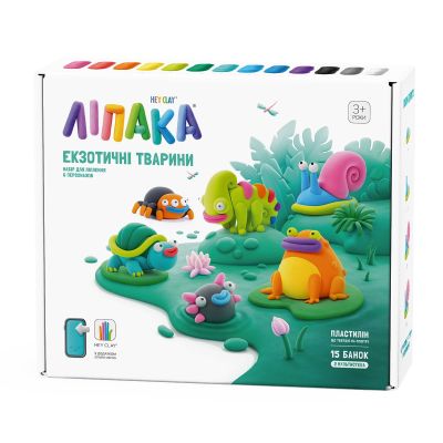 Набір пластиліну Ліпака Екзотичні тварини 6 персонажів (15025-UA01)