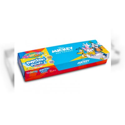 Набір гуаші Colorino Disney Міккі Маус 12 кольорів 20 мл (89878PTR)