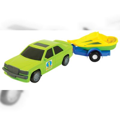 Автомодель Tigres Мерс з блакитним причепом з корабликом (39003/39003-5)