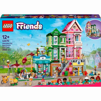 Конструктор LEGO Friends Хартлейк-Сіті. Квартири і крамниці (42670)