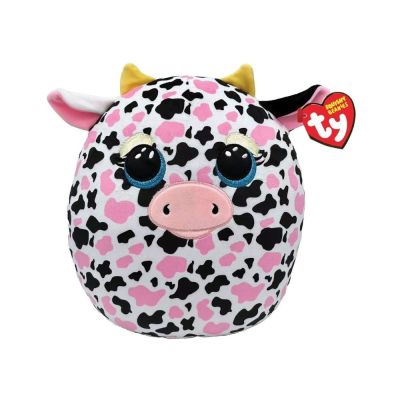 Подушка TY Squish-a-boos Рожева корівка Milkshake 40 см (39364)
