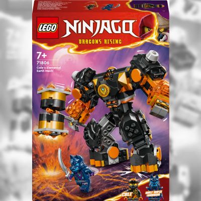 Конструктор LEGO NINJAGO Робот земної стихії Коула (71806)