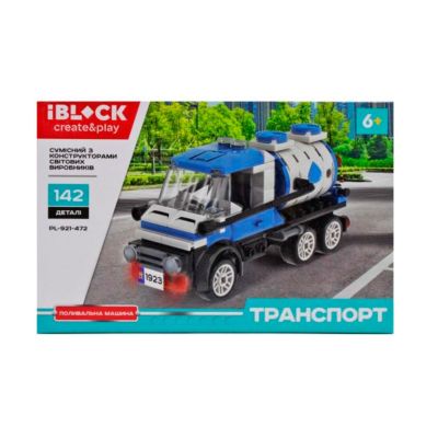 Конструктор IBLOCK Міський транспорт блакитний (PL-921-472/1)