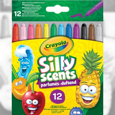 Набір воскової крейди ​Crayola Silly Scents Твіст 12 кольорів (52-9712)