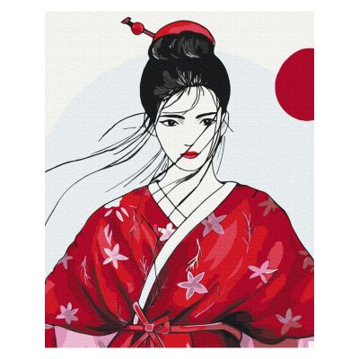 Картина за номерами Brushme Гейша (BS53798)