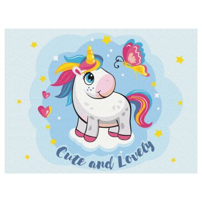 Картина за номерами Brushme Милий єдиноріг (KBS0111)