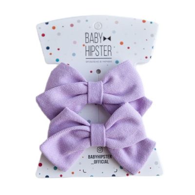 Бантики Baby Hipster Котон лаванда 2 штуки (2110000049232)
