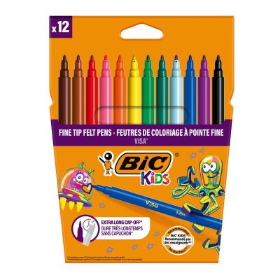Фломастери BIC Kids Visa 880 12 кольорів (bc525443)