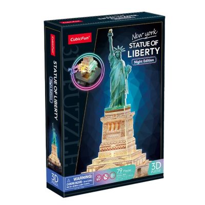 Тривимірний пазл CubicFun Статуя Свободи з LED підсвіткою (L536h)