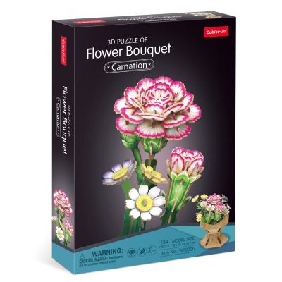 Тривимірний пазл CubicFun Букет квітів Гвоздики (W3300h)