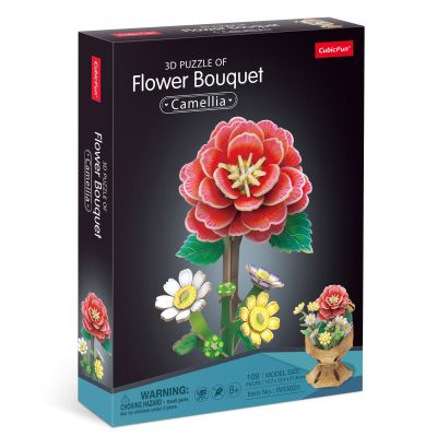 Тривимірний пазл CubicFun Букет квітів Камелія (W3302h)