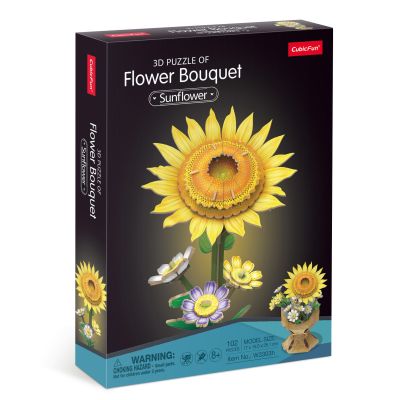 Тривимірний пазл CubicFun Букет квітів Соняшник (W3303h)