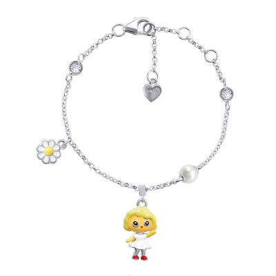 Браслет UmaUmi Каміла на ланцюжку білий (6035341406390)