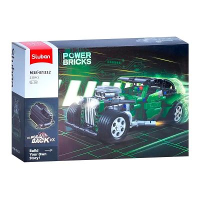 Конструктор Sluban Машина зелена 238 деталей (M38-B1332)