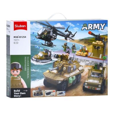 Конструктор Sluban Військовий транспорт 744 деталі (M38-B1254)