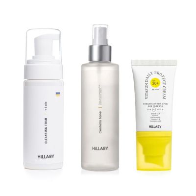 Сонцезахисний крем для обличчя SPF 30 + Набір Очищення та Тонізування
