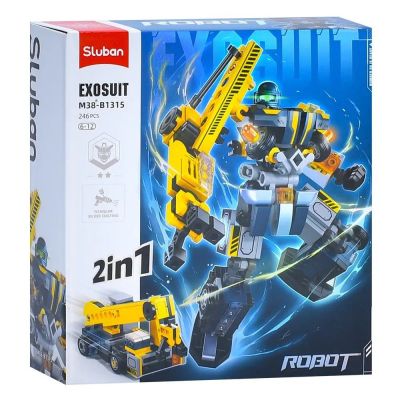Конструктор Sluban Робот-машина 2 в 1 246 деталей (M38-B1315)