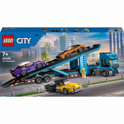 ​Конструктор LEGO City Вантажівка-транспортер зі спортивними авто (60408)