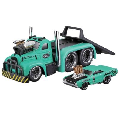 Набір Maisto Muscle Machines 1953 MACK B-61 Flatbed 1968 Dodge Dart Hemi Gasset (11532/11542)