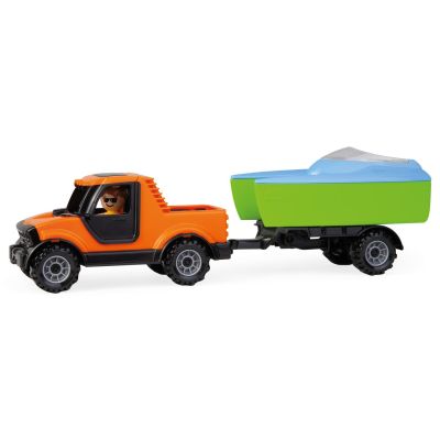 Ігровий набір Lena Truckies Пікап з візком та човном (1633)