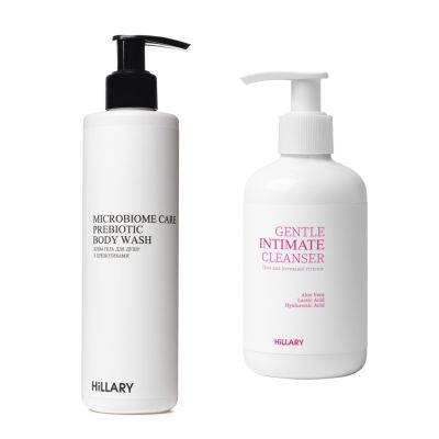 Набір для дбайливого очищення тіла та інтимної зони Hillary Gentle Body & Intimate Care Set