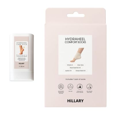 Набір для загоєння та м’якості п’ят Hillary HydraHeel Repair & Relief Set