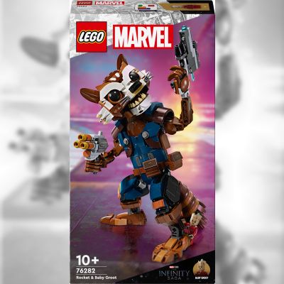 Конструктор LEGO Marvel Ракета й малюк Ґрут (76282)