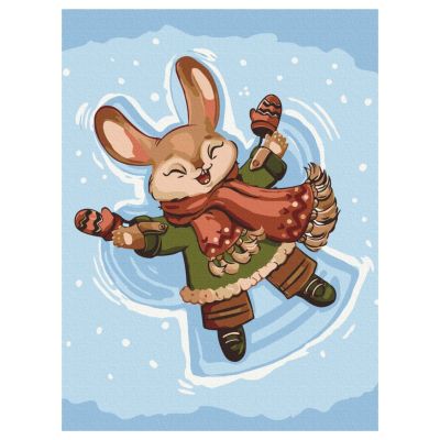 Картина за номерами Brushme Сніговий зайчик (RBS1017)