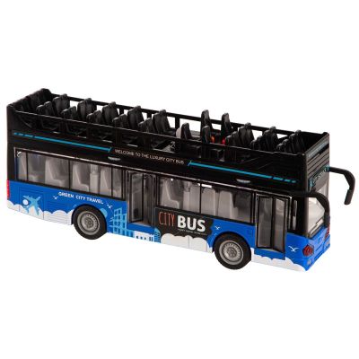 Автомодель DIY Toys Інерційний двоповерховий автобус (CJ-4008559)