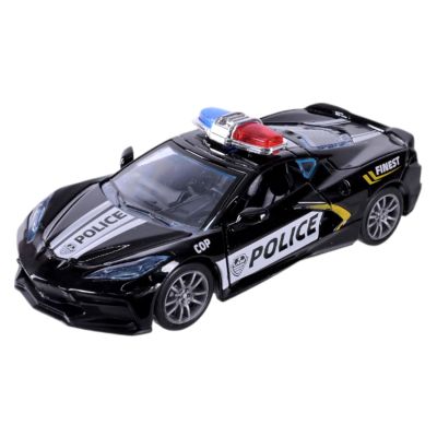 Автомодель Автопром Поліцейська машина чорна (AP74196/2)