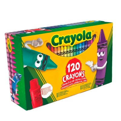 Набір воскової крейди Crayola зі стругачкою 120 шт (52-6920)