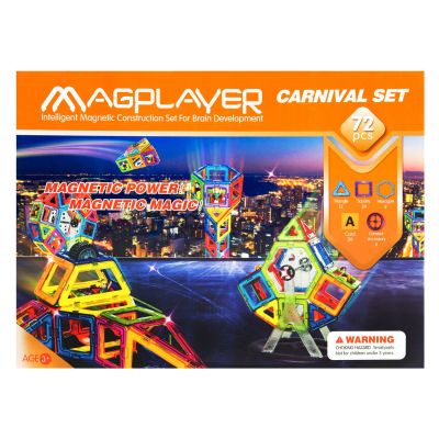 Конструктор Magplayer Магнітний набір 72 елемента (MPA-72)