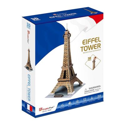 Тривимірна головоломка-конструктор CubicFun Ейфелева вежа (C044h)